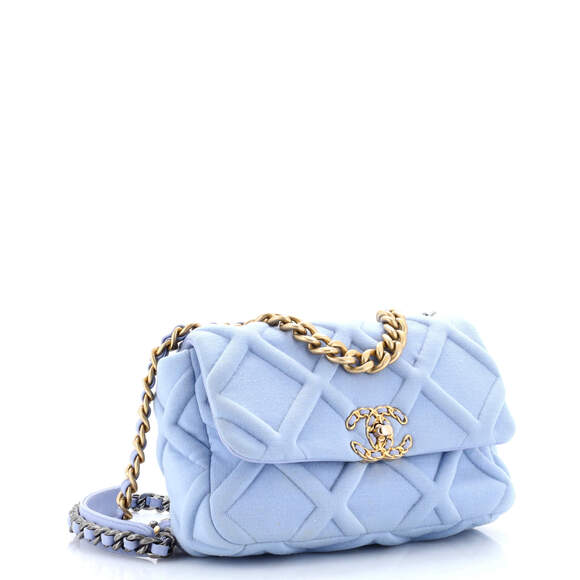 Chanel 19 Flap Bag Quilted Jersey #205058C43B